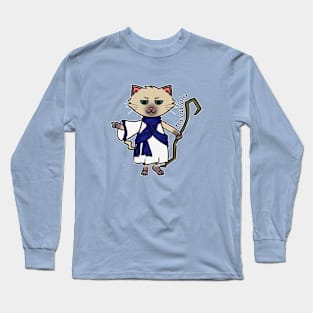 Blue Meowlolo Long Sleeve T-Shirt